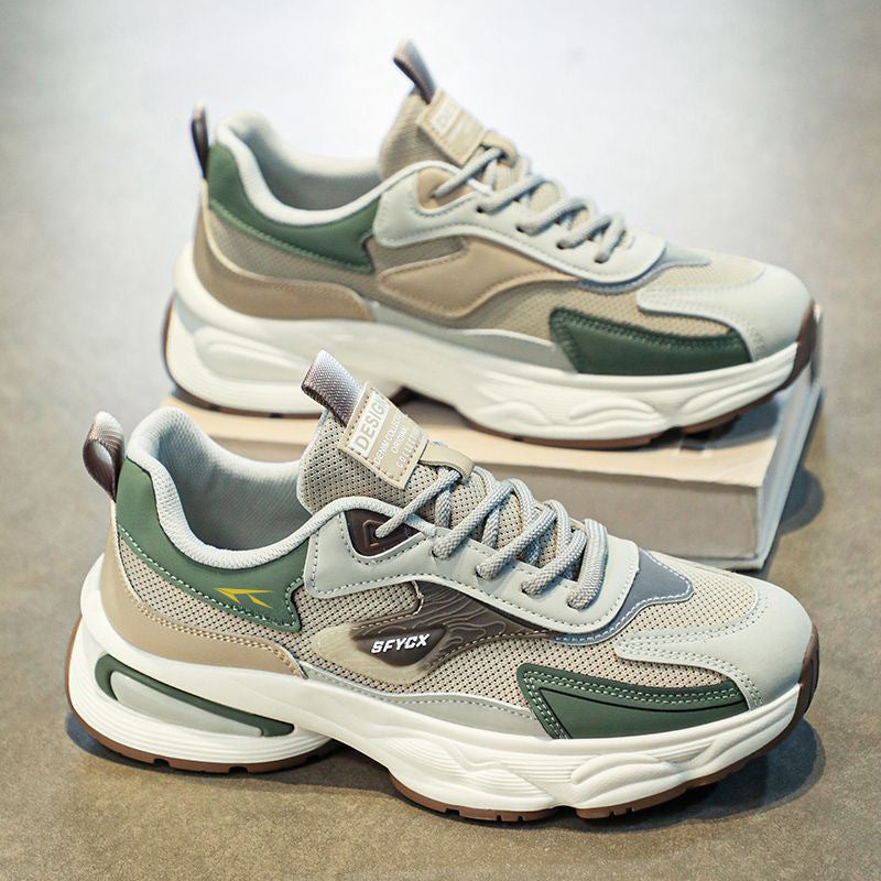 Men’s Breathable Mesh Autumn Sneakers with Sculpted Sole