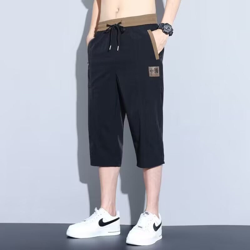 The Aero-Chill Ice Silk Trouser | Summer Quick-Dry Seven-Point Pants