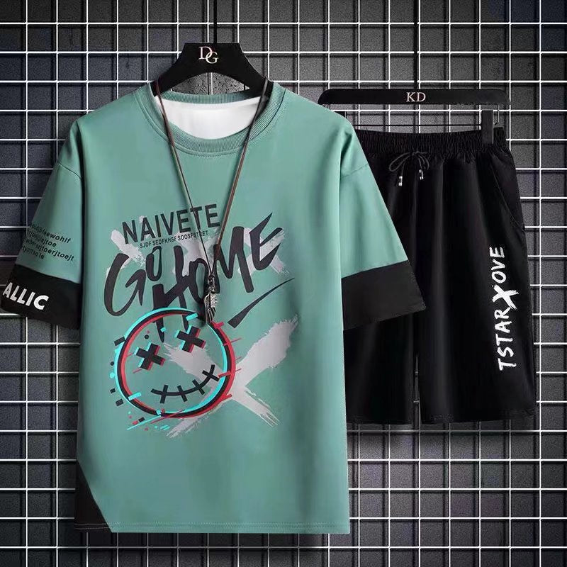 Men's Premium Urban Streetwear Two-Piece Lounge Set