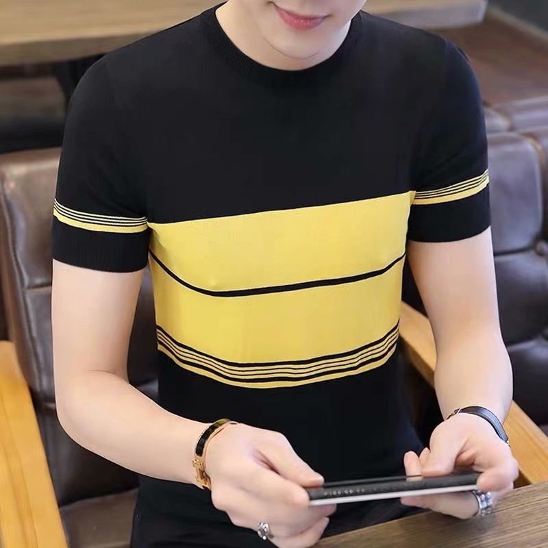 Men's Premium Slim Fit Striped Summer T-Shirt