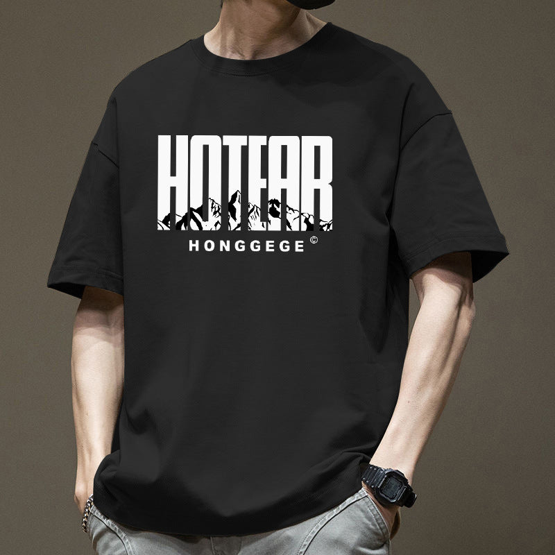 Men's Loose Fit Pure Cotton Short Sleeve T-Shirt