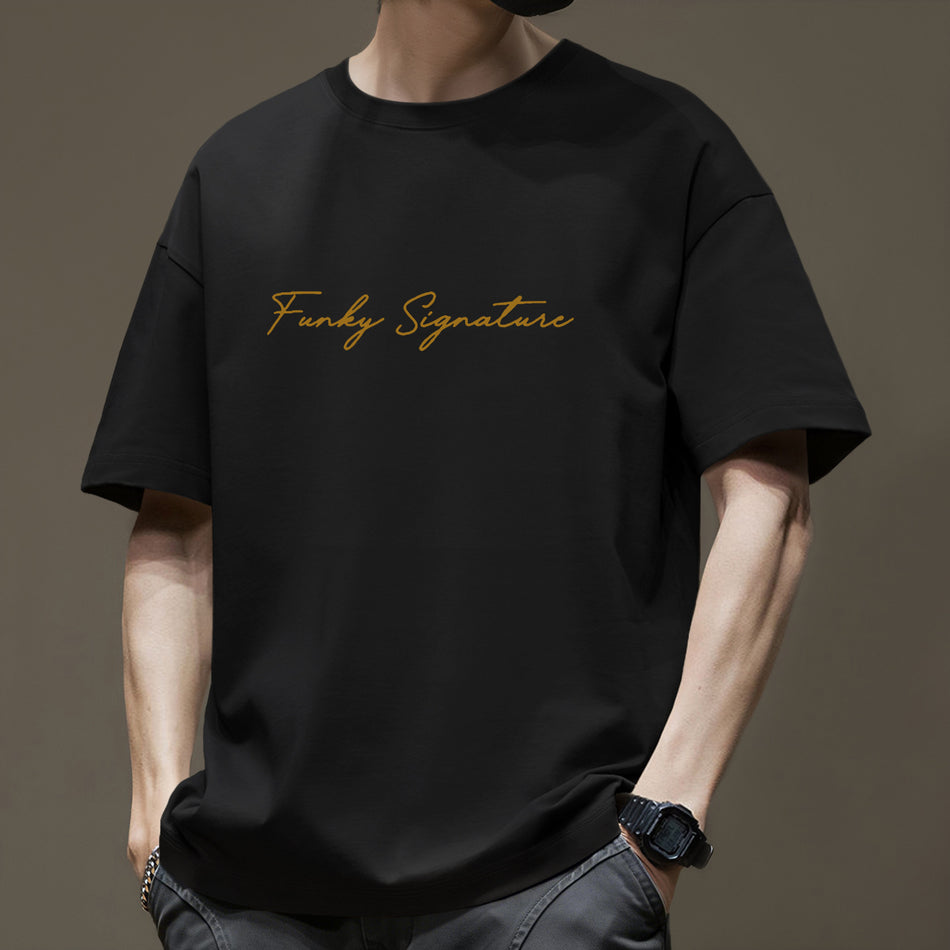 Men’s Cotton Loose Fit Printed Crew Neck Summer T-Shirt