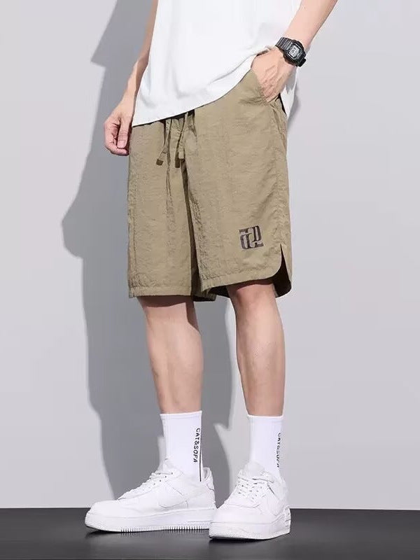 Men Lightweight Loose Fit Five-Point Shorts for Summer Comfort