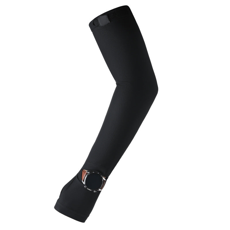 Men's Premium Ice Silk Finger-Loop UV Armguards