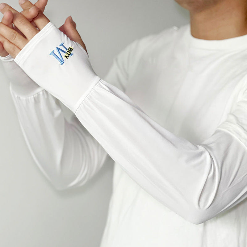 Men's Premium Loose Fit Ice Silk UV Protection Sleeves