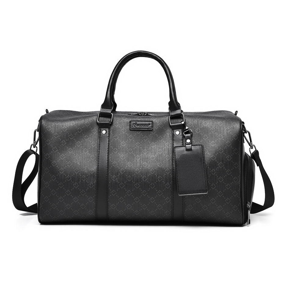 Premium PVC Plaid Dry-Wet Separate Travel Crossbody Bag