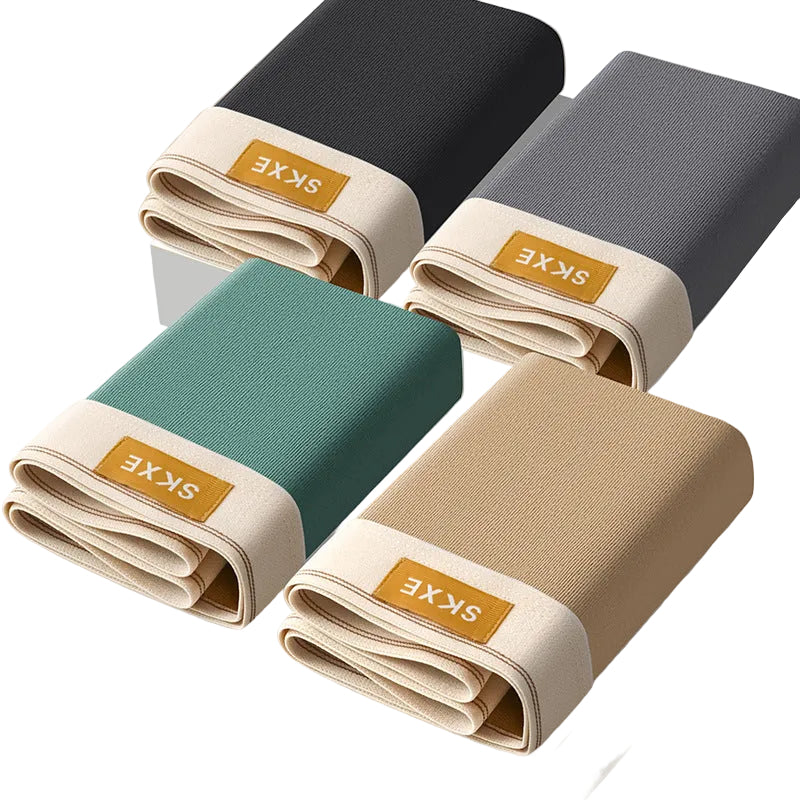 Men's Premium 7A Grade Antibacterial Pure Cotton Boxer Briefs (4-Pack)