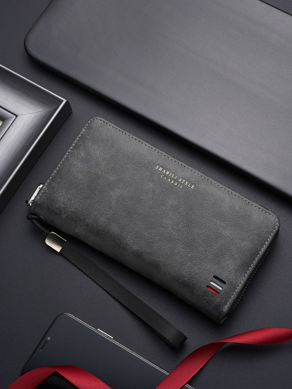 Men's Cross-Border Large-Capacity Long Wallet & Mobile Phone Clutch