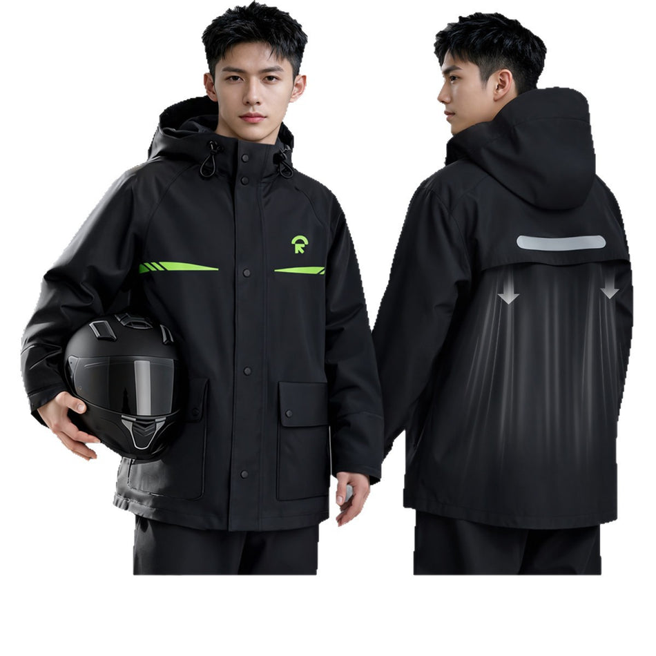 Premium Men's Full Body Motorcycle Riding Rain Set