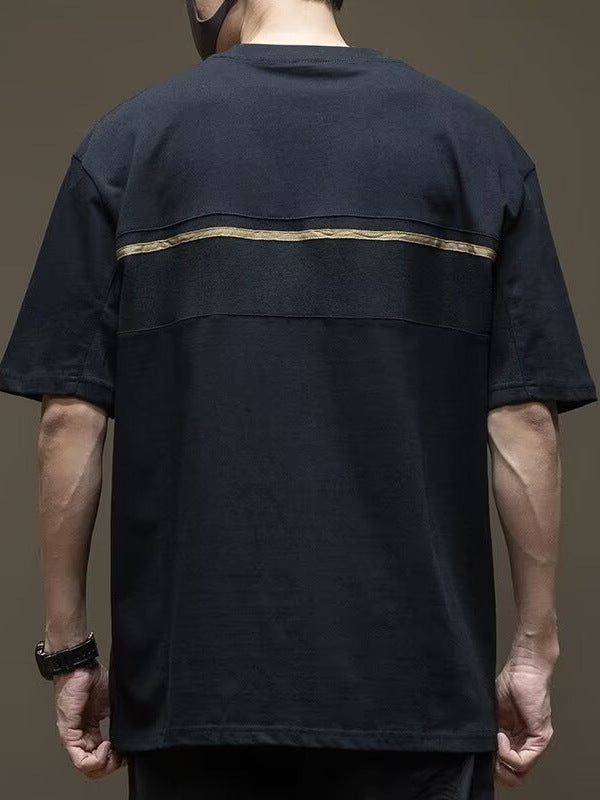 Men's Loose Fit Breathable Hip Hop Short Sleeve T-Shirt