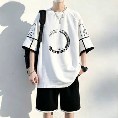 Men's Oxygen Cotton Loose Fit T-Shirt and Shorts Set
