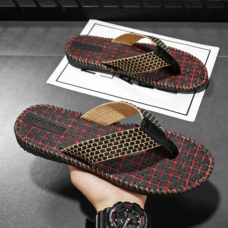 Men’s Wear Resistant Non Slip Beach Flip Flops Summer Outdoor Sandals