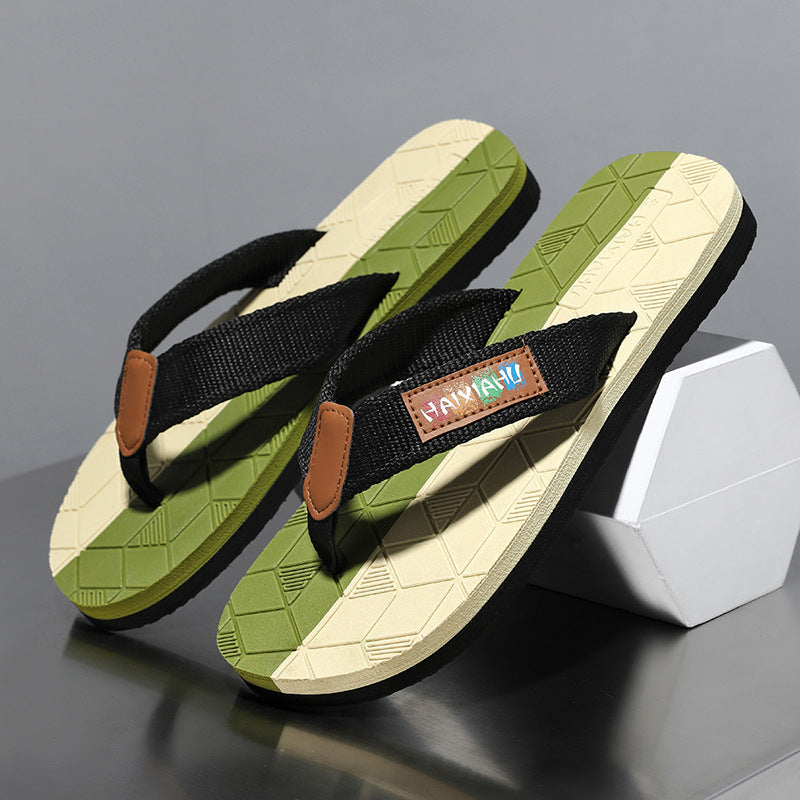 Men’s Thick Sole Non Slip Wear Resistant High Elastic Flip Flops