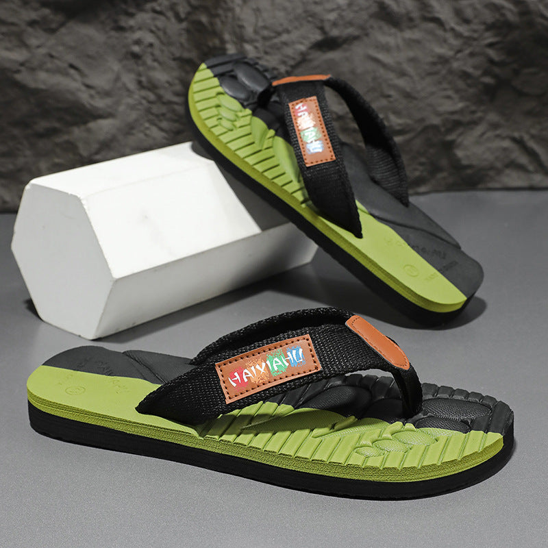Men’s Casual Versatile Non Slip Thong Sandals Summer Beach Flip Flops