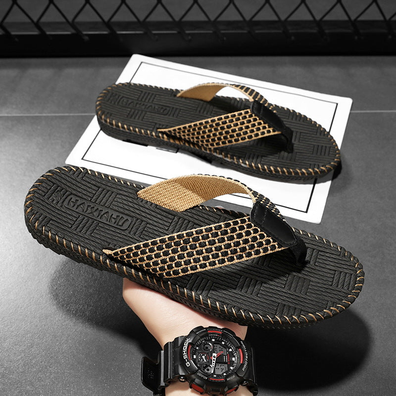 Men’s Soft Bottom Non Slip Wear Resistant Beach Flip Flops Summer Sandals
