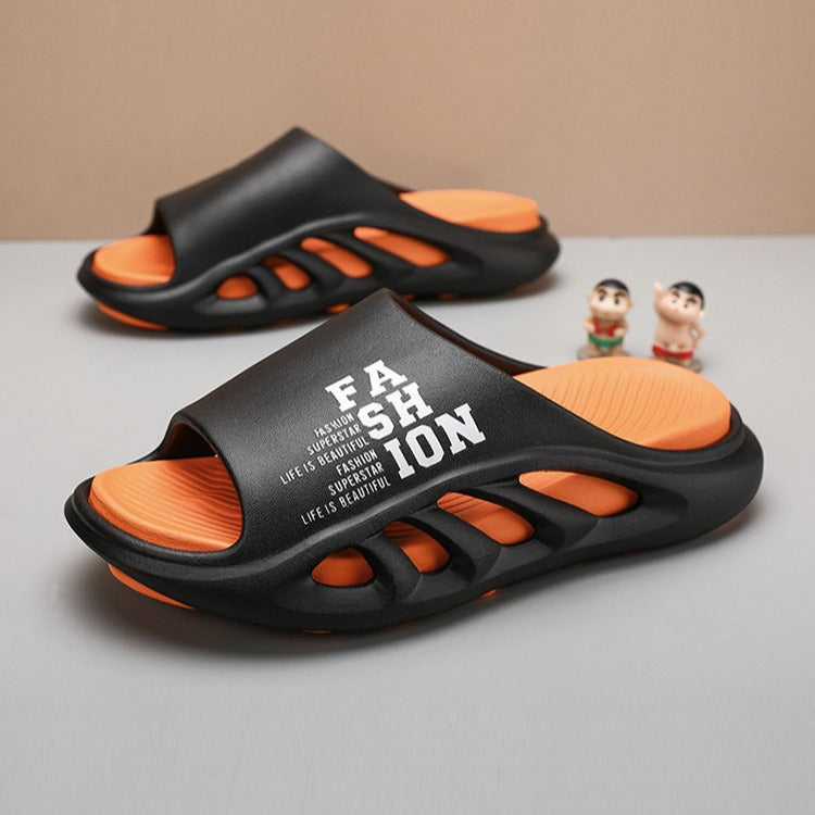 Men’s Two Tone EVA Sports Slippers Thick Sole Non Slip Summer Sandals
