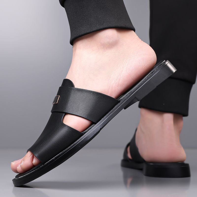 Men’s Breathable Roman Sandals Flat Driving Casual Summer Sandals