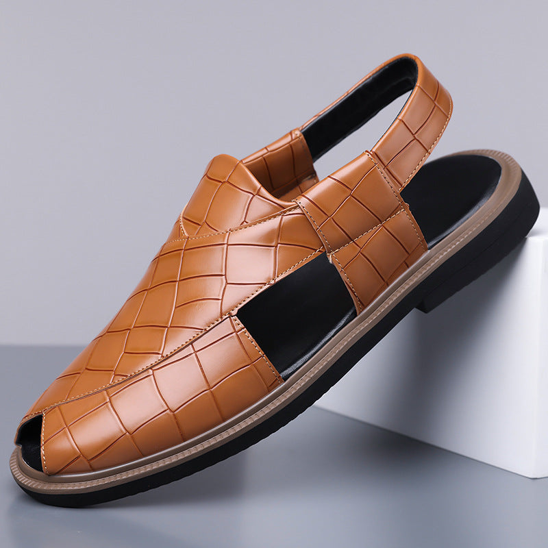 Men’s Roman Sandals Casual Summer Beach Sandals Large Size