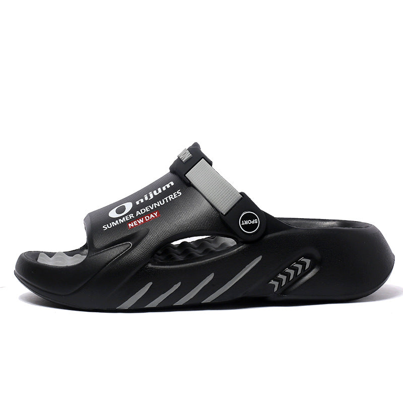 Men's Breathable Thick Sole Sandals Non-Slip Beach Slippers