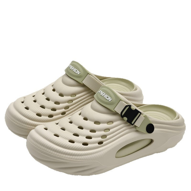 Men's Dual-Use Closed Toe Clogs Soft Sole Beach Sandals