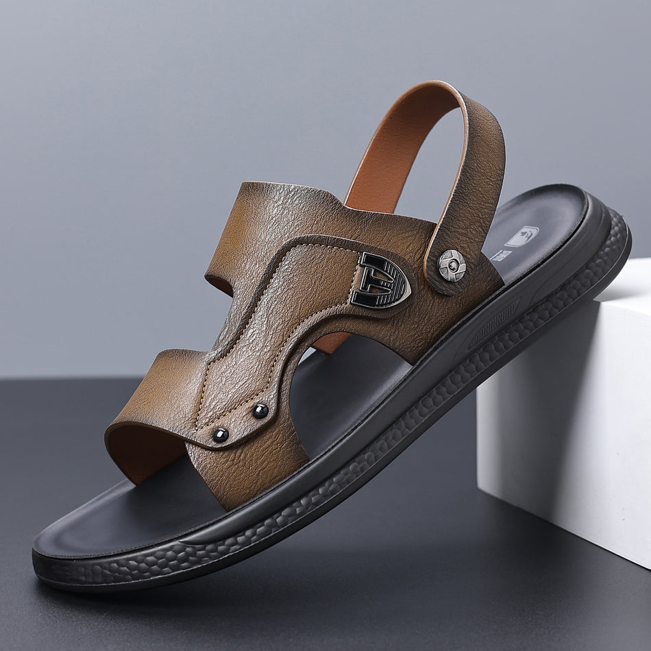 Men's Breathable Soft Sole Sandals Non-Slip Beach Shoes