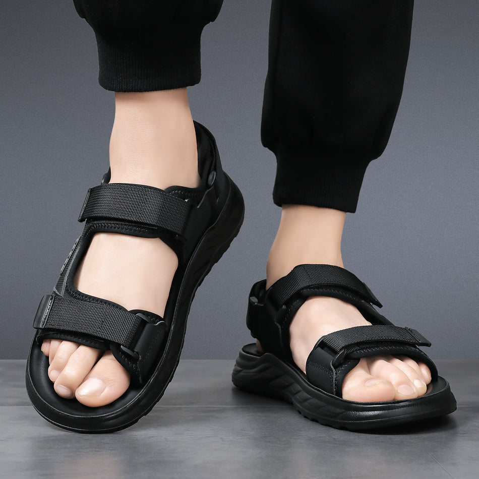 Men's Water-Resistant Soft Sole Sandals Non-Slip Beach Shoes