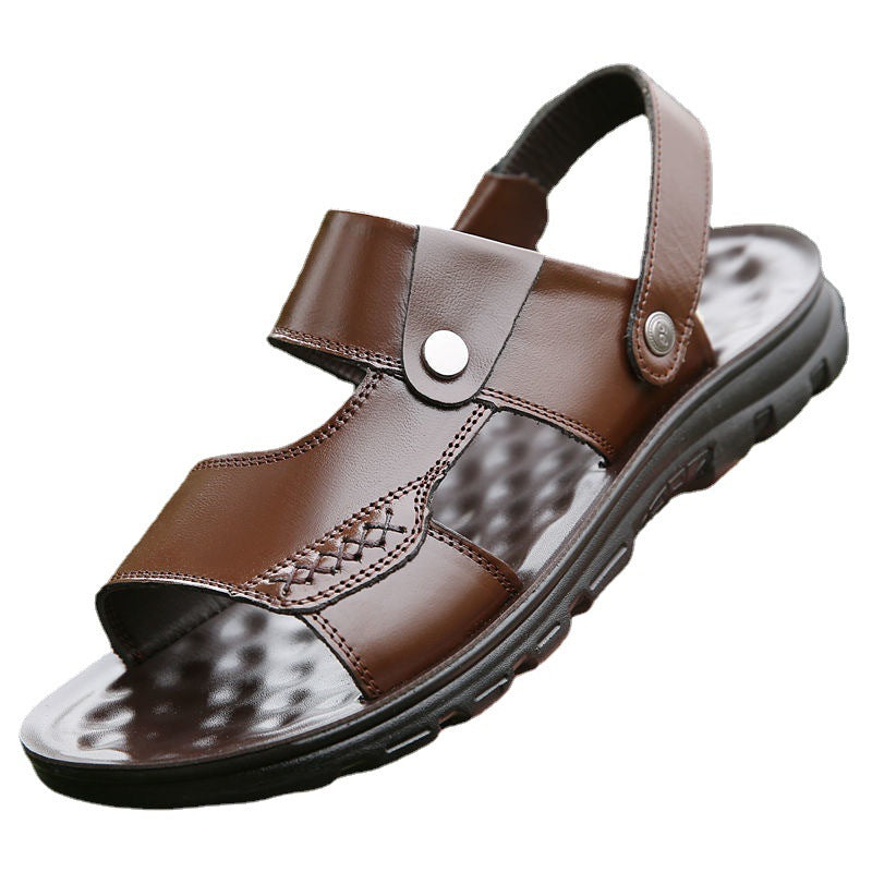 Men's Breathable Soft Sole Sandals Non-Slip Beach Shoes