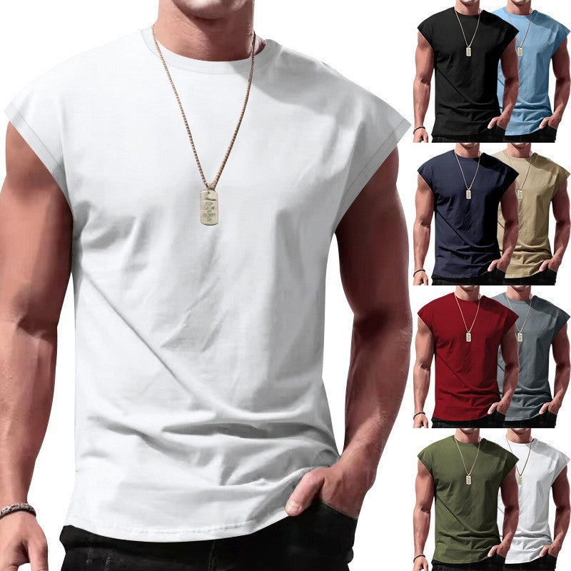 Men's Breathable Sleeveless T-Shirt Casual Summer Vest Top