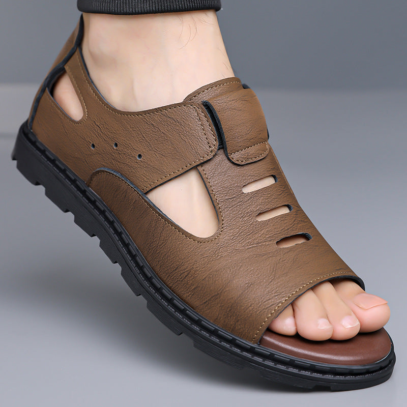 Men's Retro Style Soft Sole Sandals Casual Beach Shoes