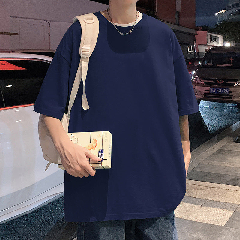 Men's Heavyweight Cotton Loose Fit Short Sleeve T-Shirt