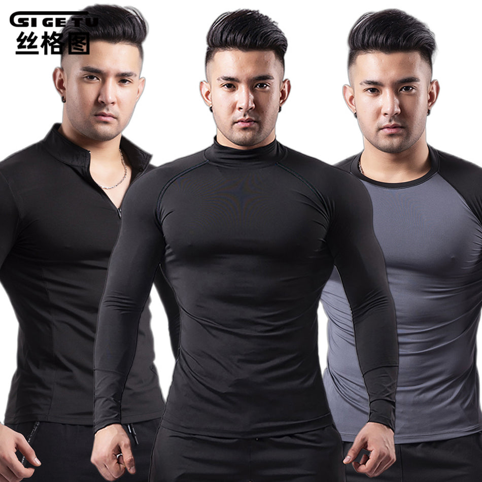 Men's Quick-Dry Compression Long Sleeve Training Shirt