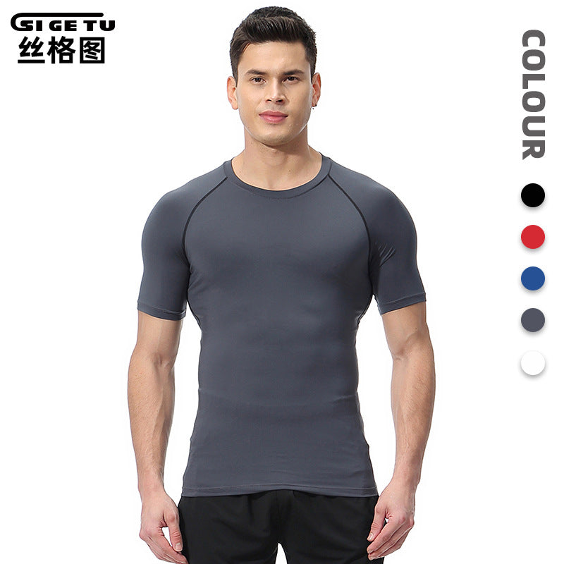 Men's Quick-Dry Compression Sports T-Shirt for Training