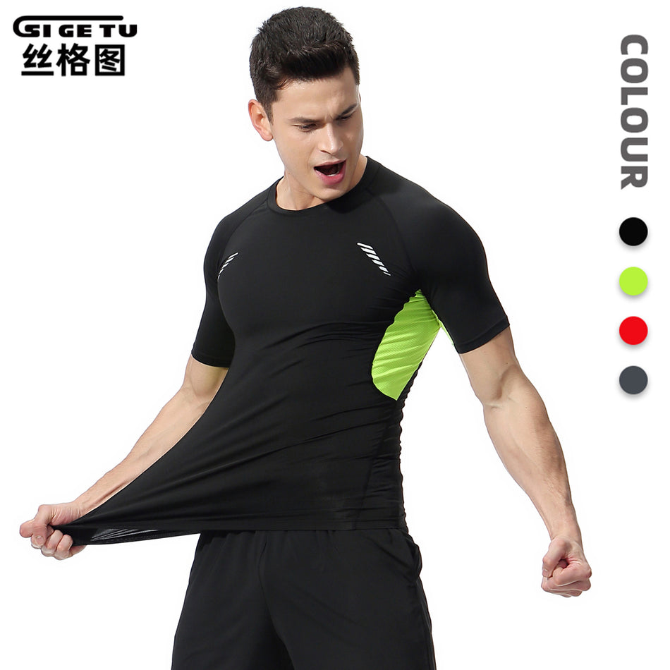 Men's Quick-Dry Compression Mesh Sports Training T-Shirt