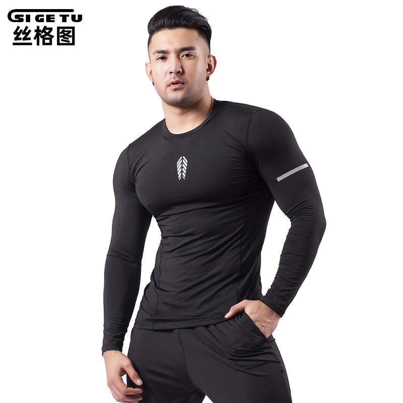 Men's Long Sleeve Quick-Dry Compression Training Shirt