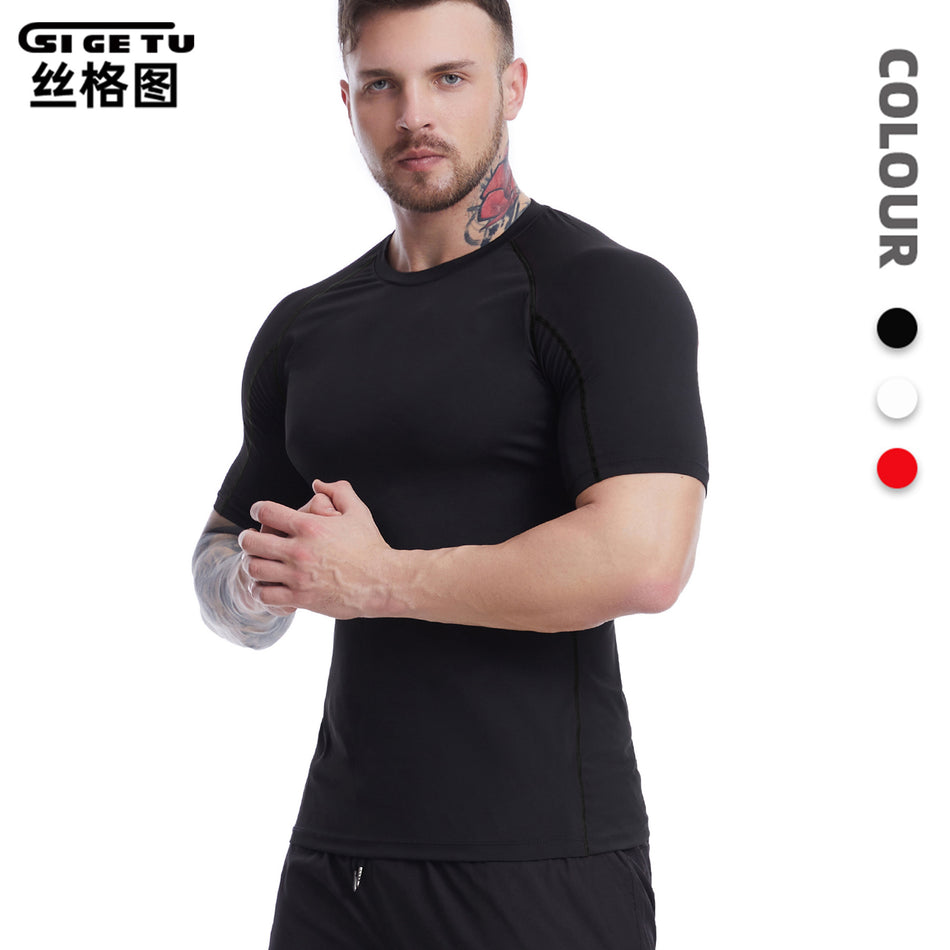 Men's Quick-Dry Compression Sports T-Shirt for Training
