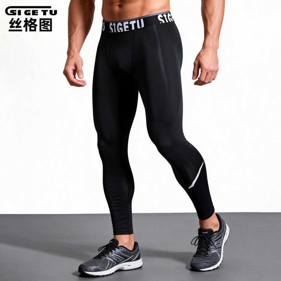 Men's Quick-Dry Compression Fitness Pants for Training & Running
