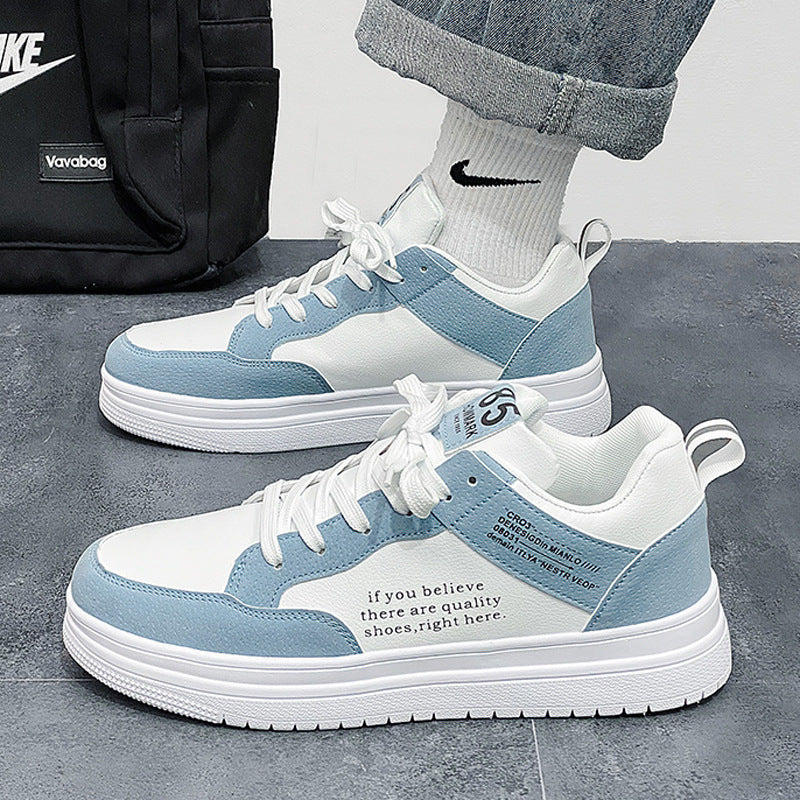 Men's Casual Low-Top Sneakers with Stripe Detail Design