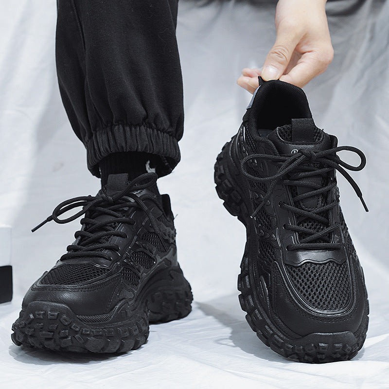 Men's Breathable Thick-Sole Dad Sneakers for Sports & Casual Wear