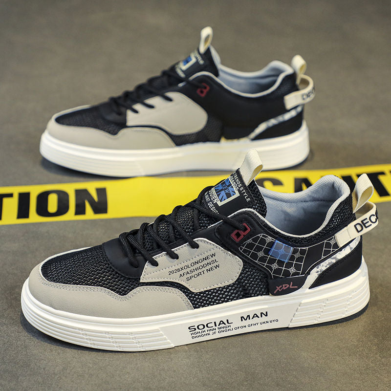 Men's Breathable Low-Top Mesh Sneakers for Casual Everyday Wear