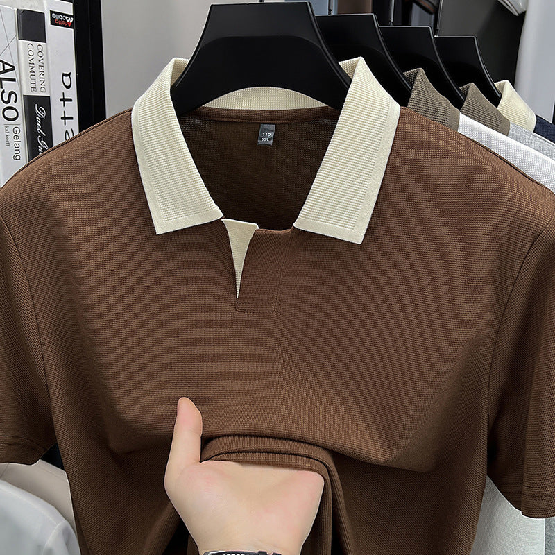 Men's Cotton Blend Polo T-Shirt Breathable Cooling Comfort