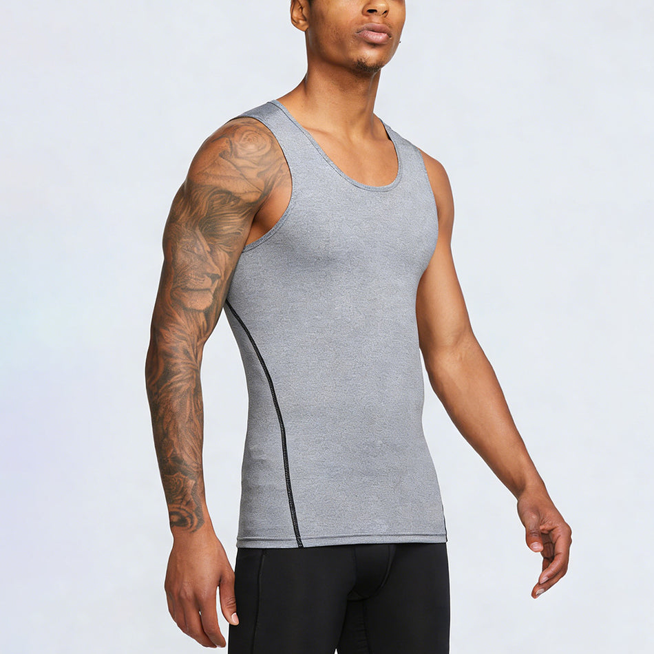 Men's Compression Training Tank Top Quick-Dry Fitness Vest