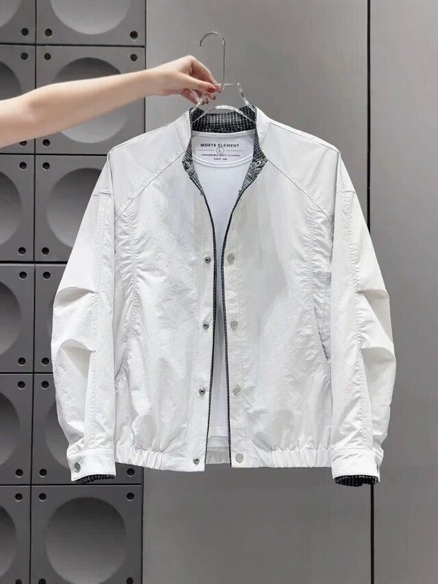 Men's Korean Style Stand Collar Casual Lightweight Jacket