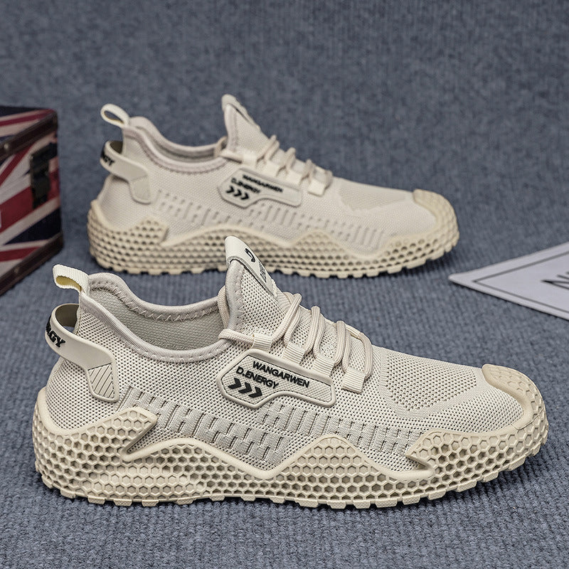 Zoteya Flyknit Mesh Thick Sole Running Sneakers
