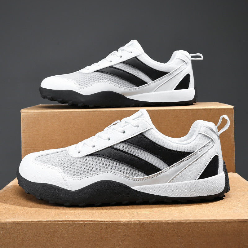 Unisex Wide Toe Mesh Sneakers Breathable Casual Walking Shoes