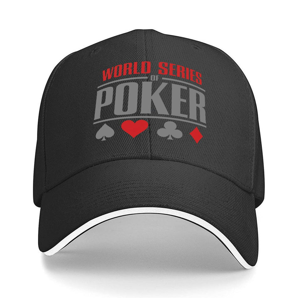 World Series of Poker Fashion Baseball Cap – Luxury Casino Streetwear Adjustable Hat