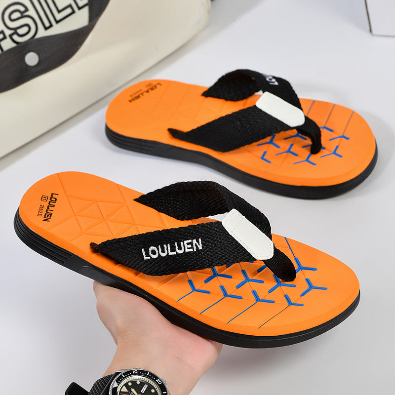 2025 Men’s New Beach Flip Flops – Non-Slip Casual Outdoor Sandals Summer Trend Slippers