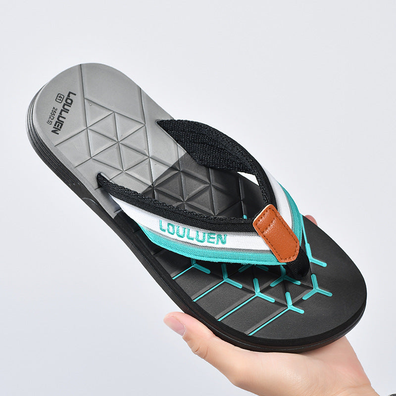 2025 Cross-Border New Men’s EVA Flip Flops – Non-Slip Beach & Outdoor Sandals Summer Slippers