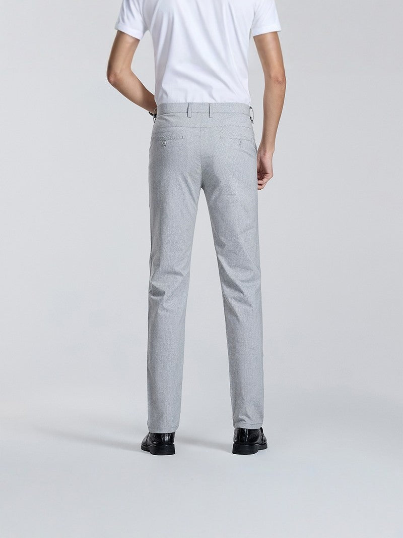 2026 Men’s Breathable Linen Pants – Spring/Summer Thin Business Casual Straight-Leg Drapey Dress Trousers