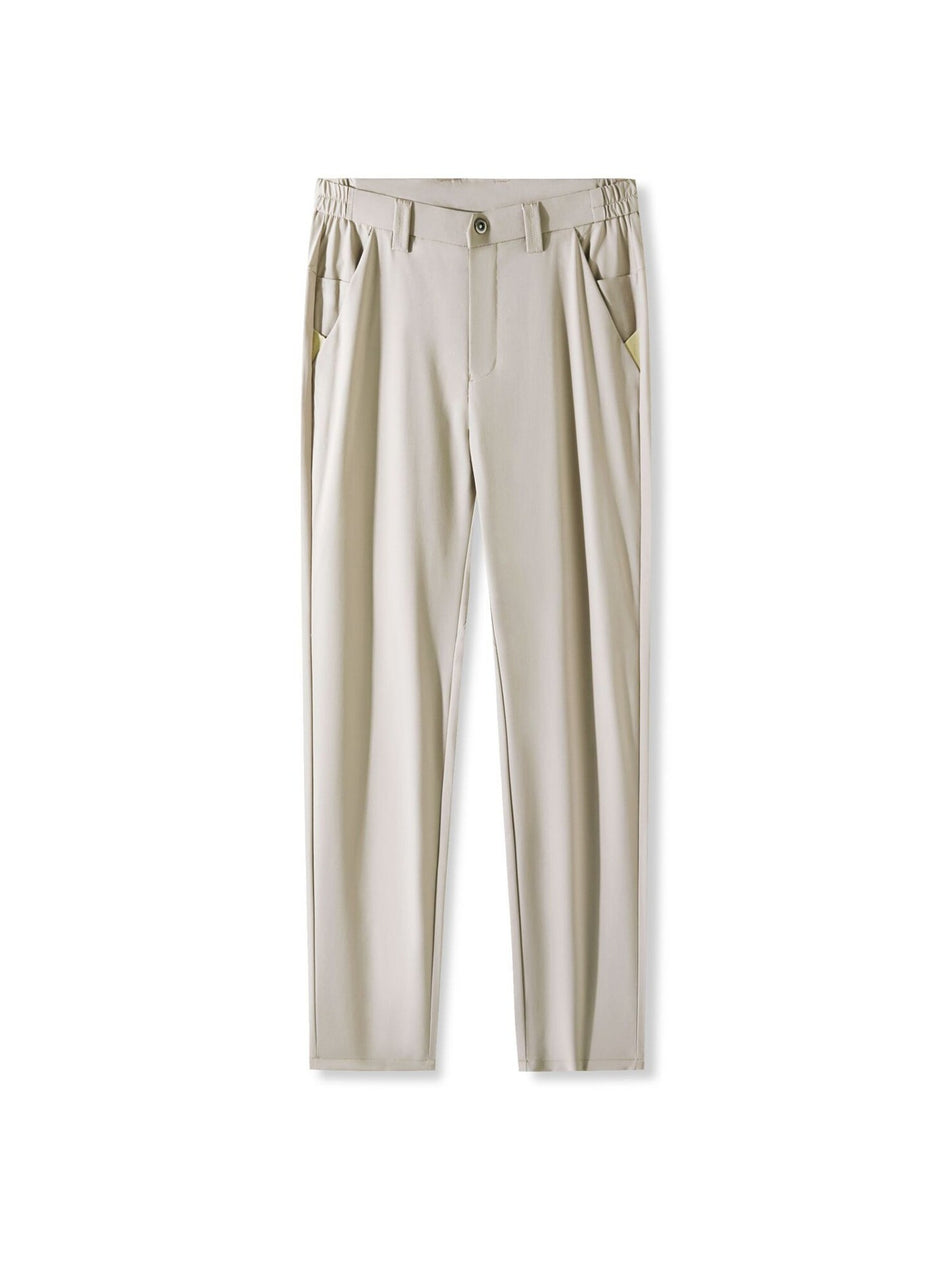 2026 Spring New Men’s Three-Proof Casual Pants – Straight-Leg Business Commuter Thin Quick-Dry Stretch Breathable Trousers