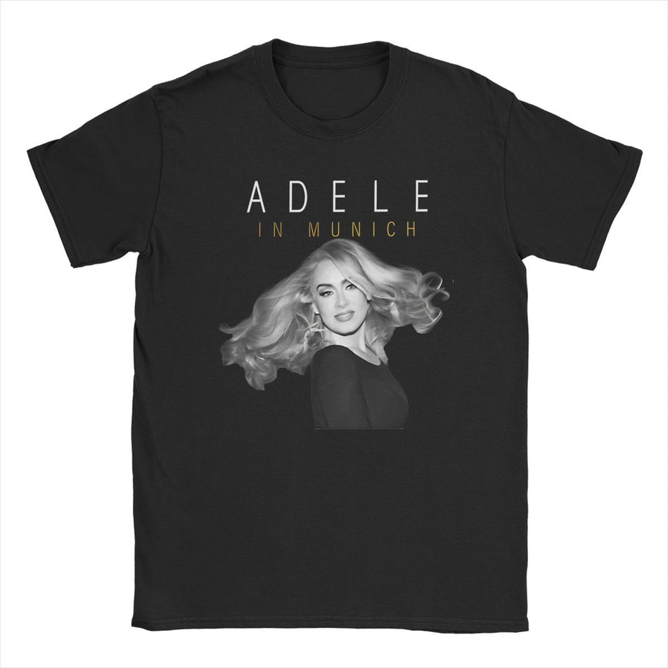 Adele Munich Tour 2024 Men’s Casual Cotton Graphic T-Shirt